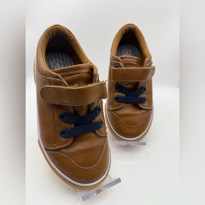 Cat & Jack Brown and Blue Sneakers with Velcro Strap